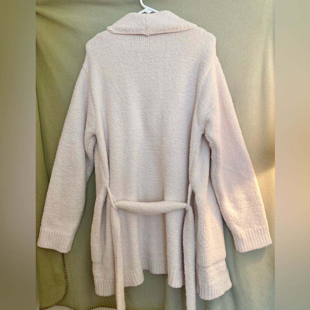 NWT Softies Cream Ultra Soft Belted Cardigan Sweater size L/XL - Picture 6 of 11